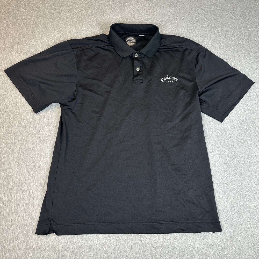 Vintage Callaway Golf X-Series "Hyper X" Mens Promotional Polo Shirt Black L